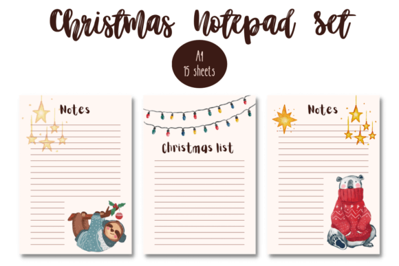 Download Christmas Notepad Set - Premium Resources