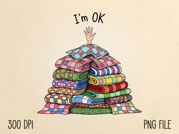 Download I’m OK Funny Quilter Sublimation PNG - Quilter Collection