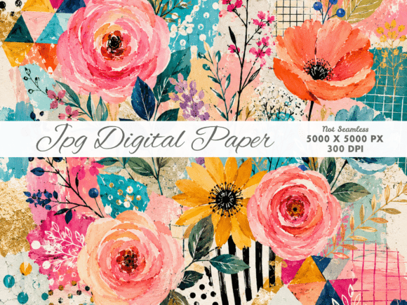 Download Vibrant Abstract Collage Papers JPG - Collage papers Collection