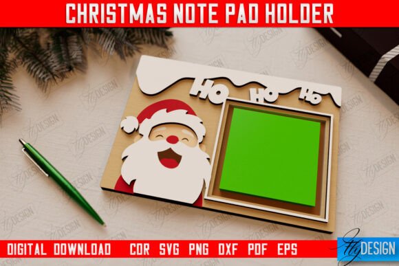Download Christmas Note Pad Holder |Holiday Decor - Premium Bundle