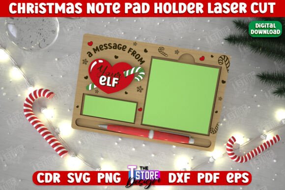 Download Christmas Note Pad Holder | Notes Holder - Premium Resources